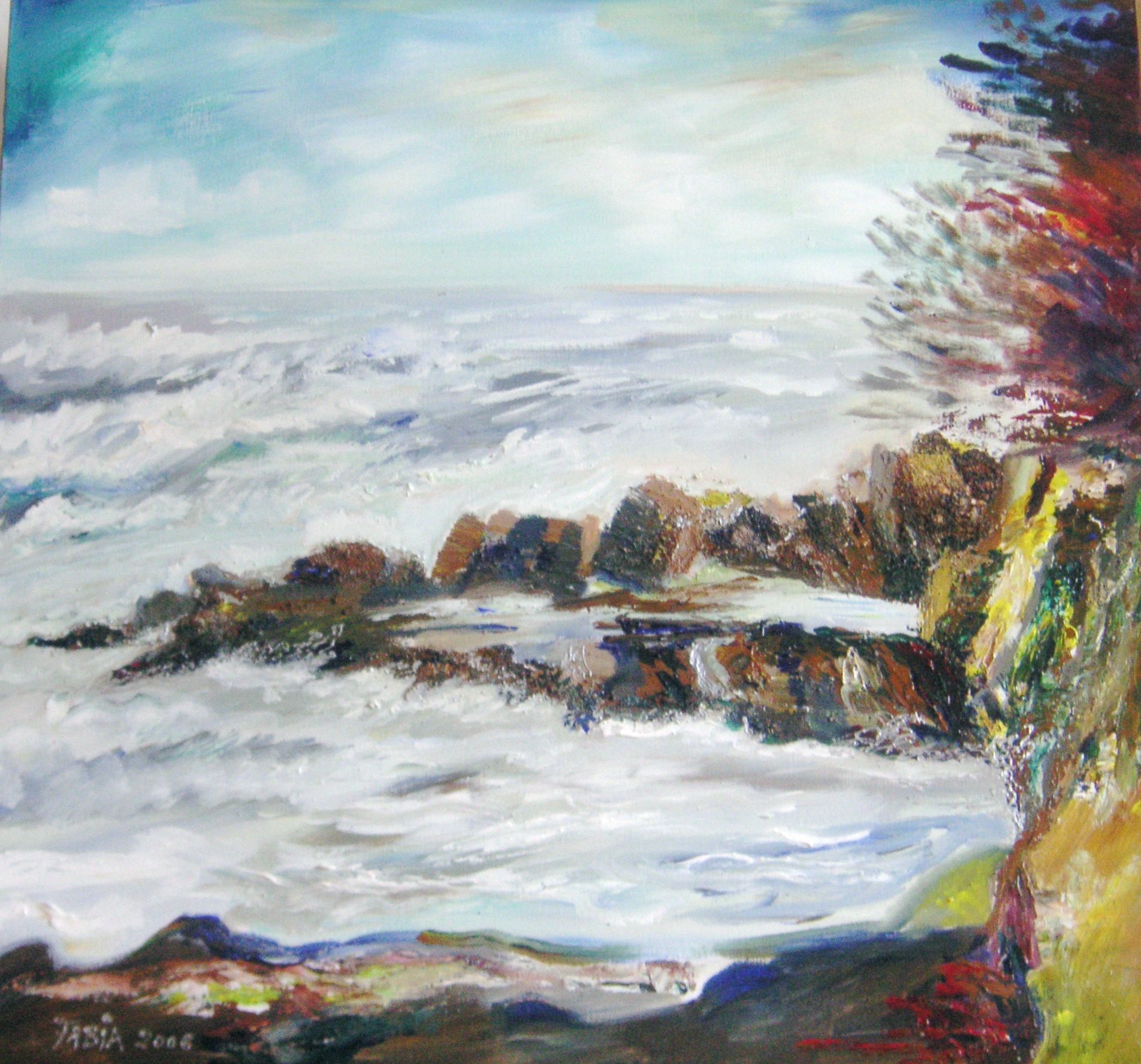 Le bras sur la mer