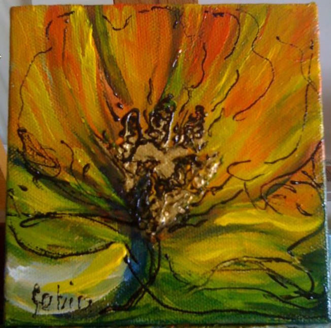 La fleur enflammée