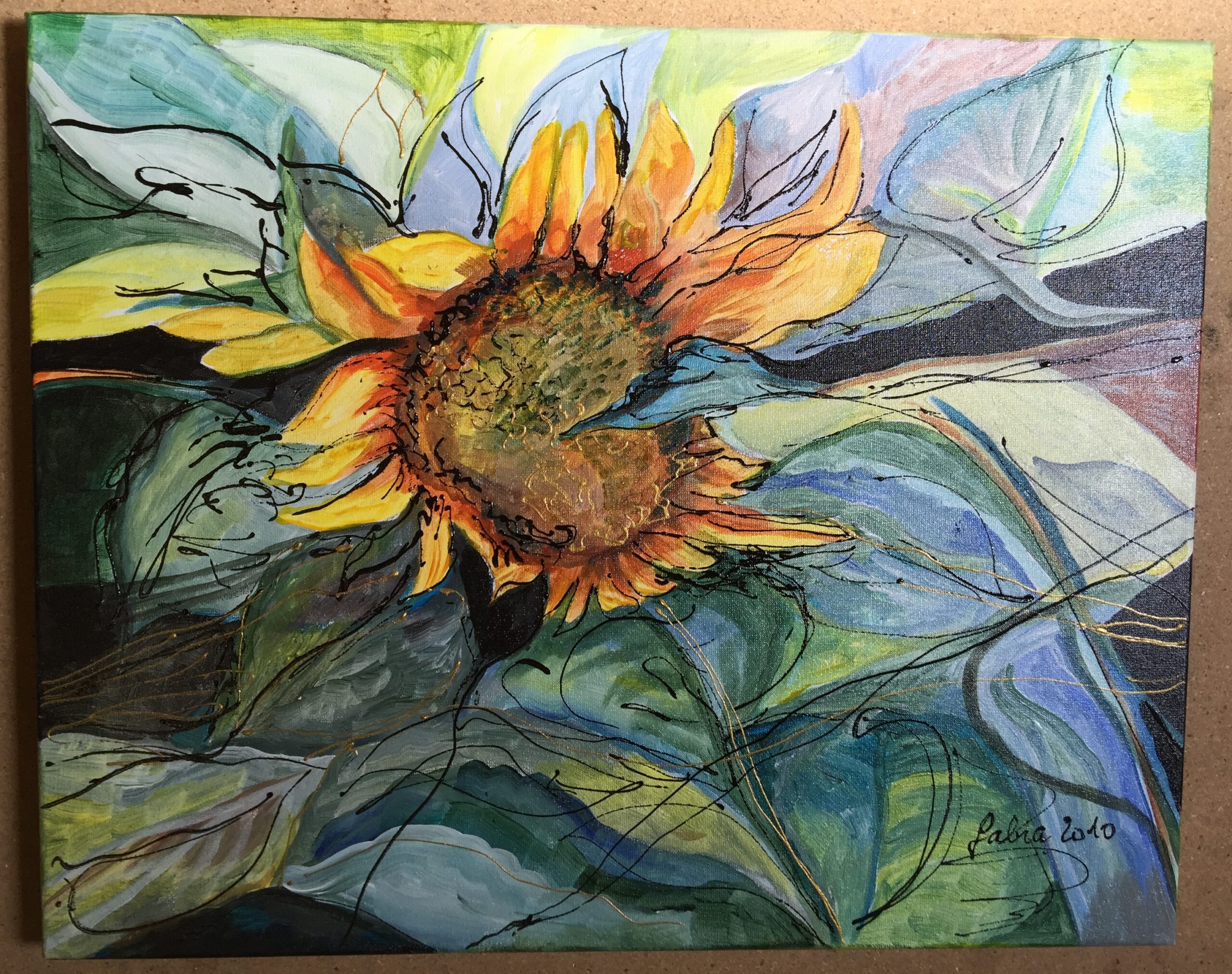 Tournesol ouvert sur la vie