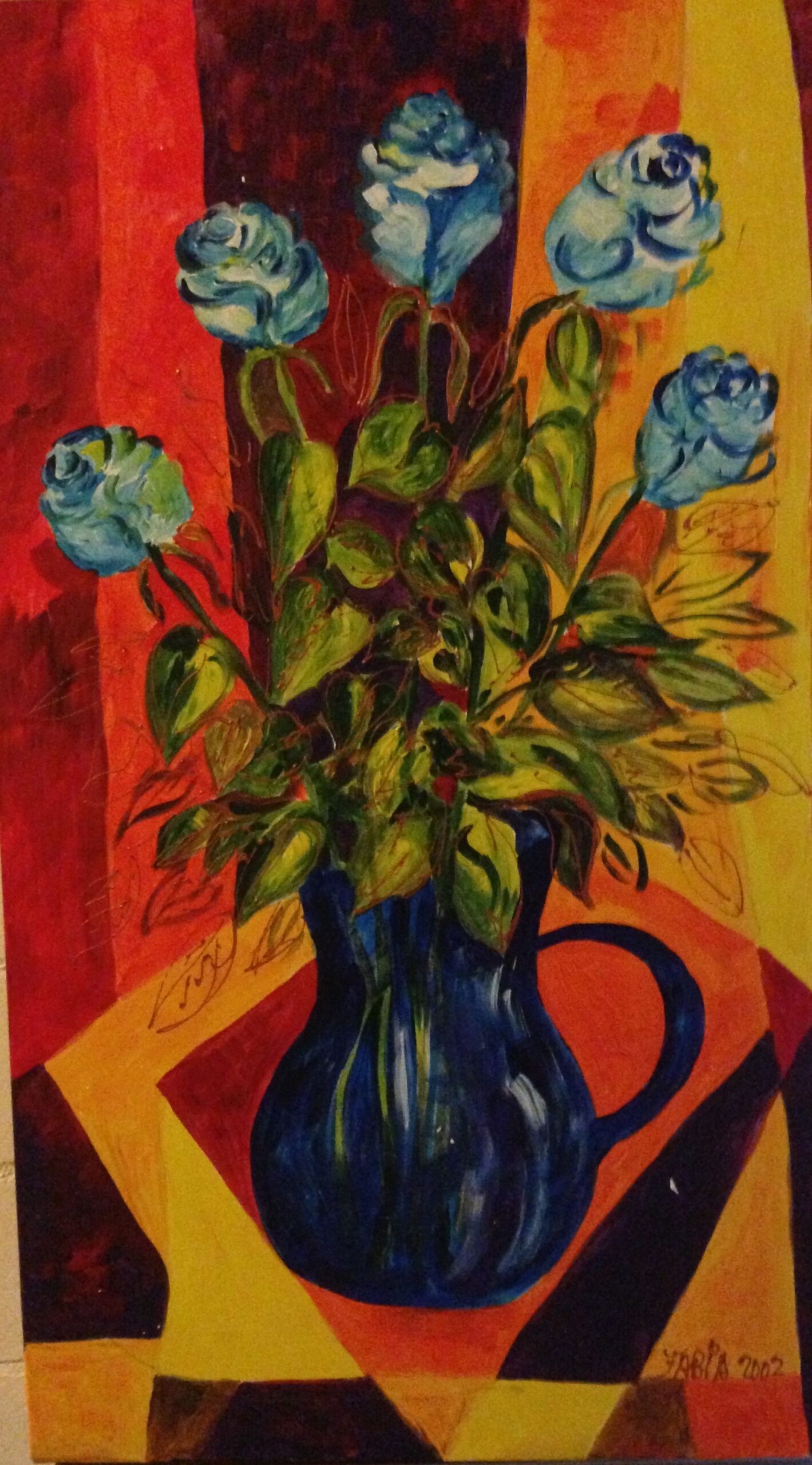 Mon bouquet de fleurs bleues