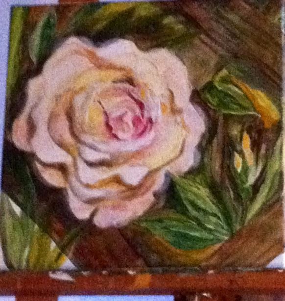 La rose floue