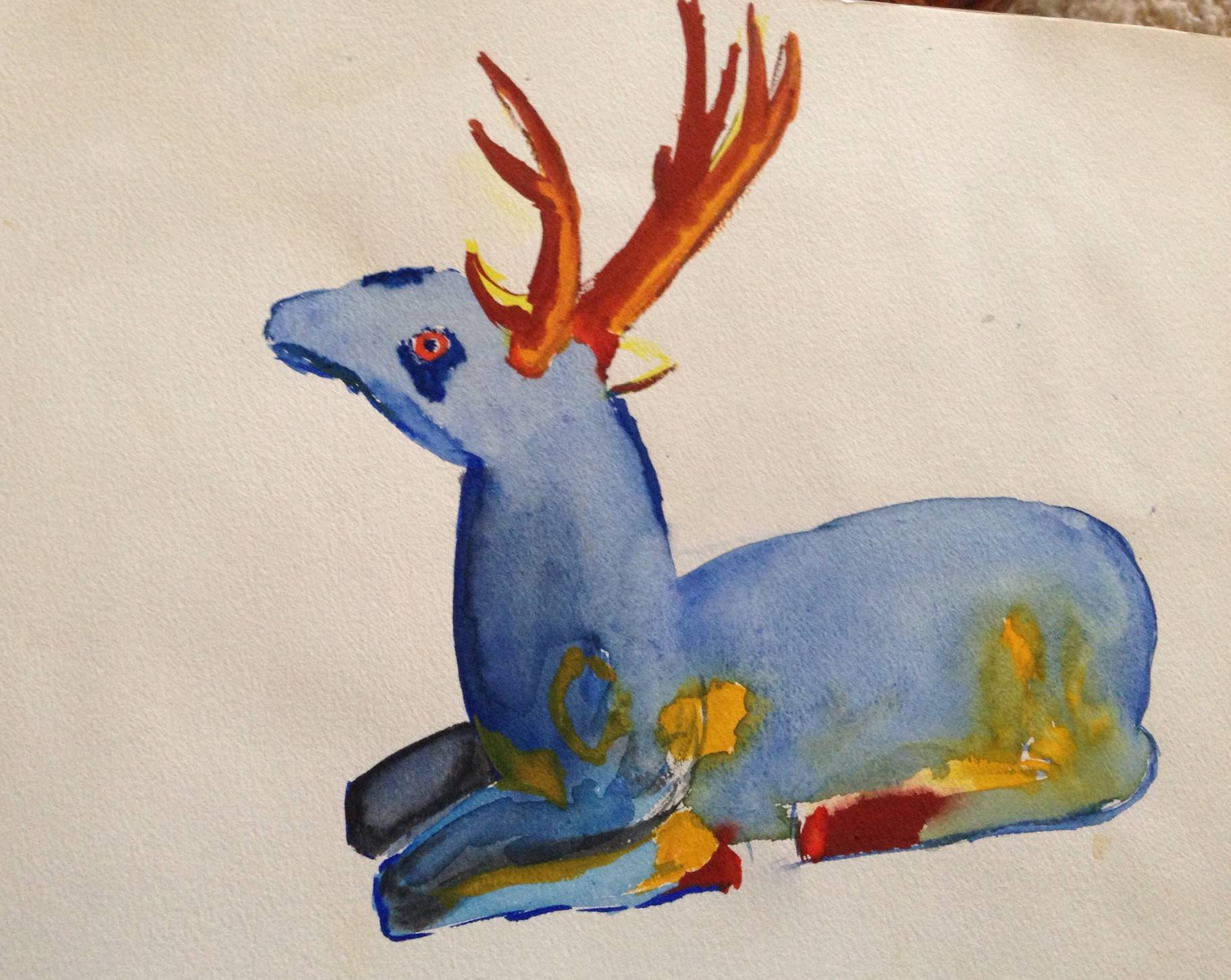 Le cerf aux abois