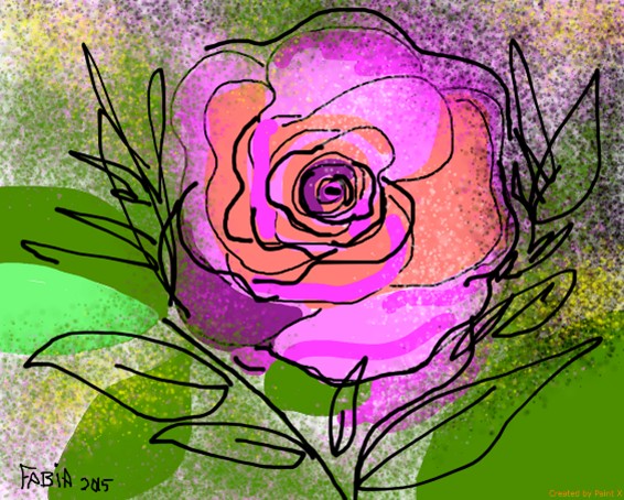 La rose rose