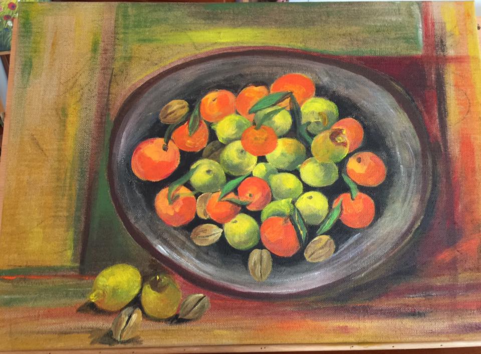 x Mandarines + y citrons + z noix = 50