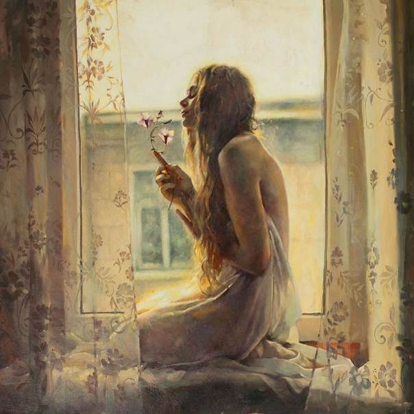 Une fille à sa fenêtre