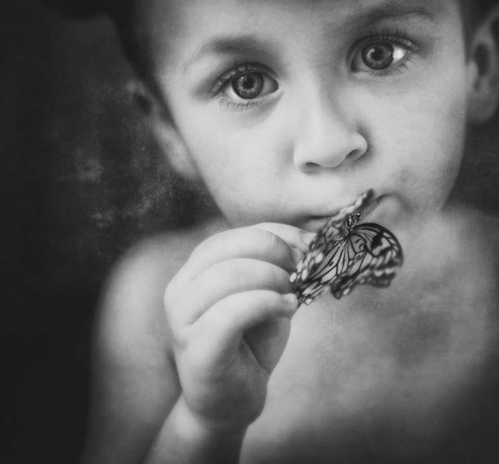 Le bisou papillon