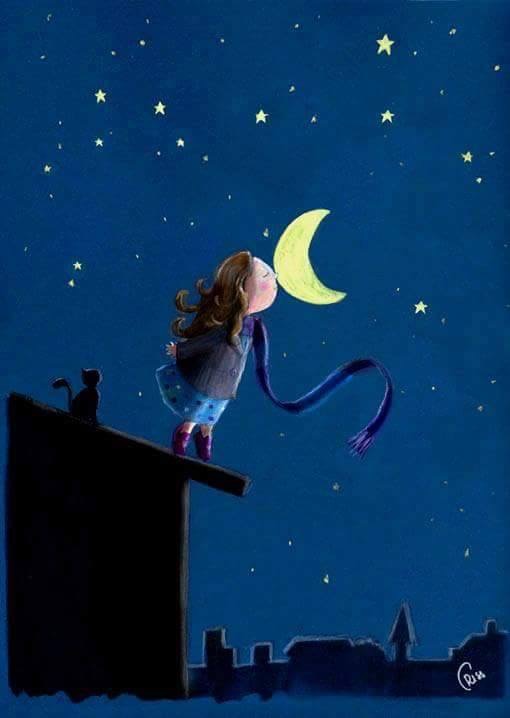 La bise à la lune