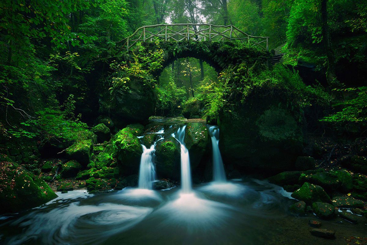 Le pont des trois fontaines (Luxembourg