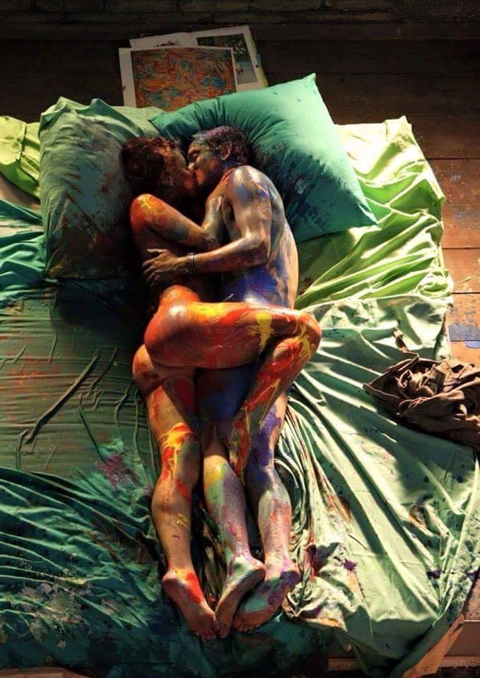 Le baiser peinturé