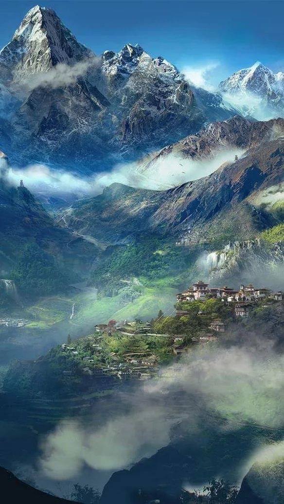Les montagnes en lacets