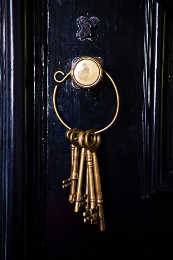 Les clefs sur la porte