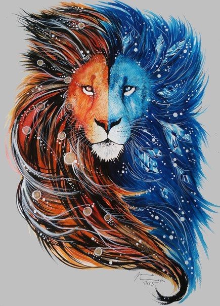 Lion à deux temps