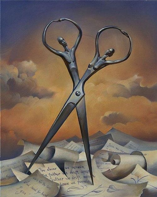 Les ciseaux en balance