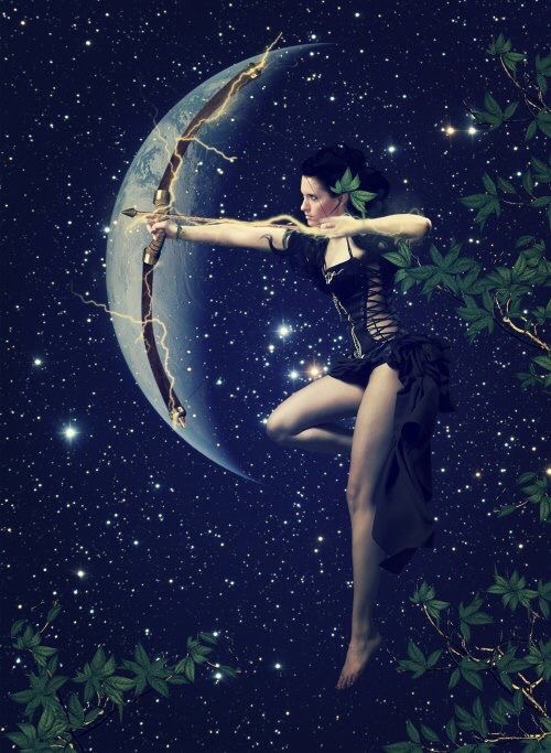 Demi-lune en sagittaire