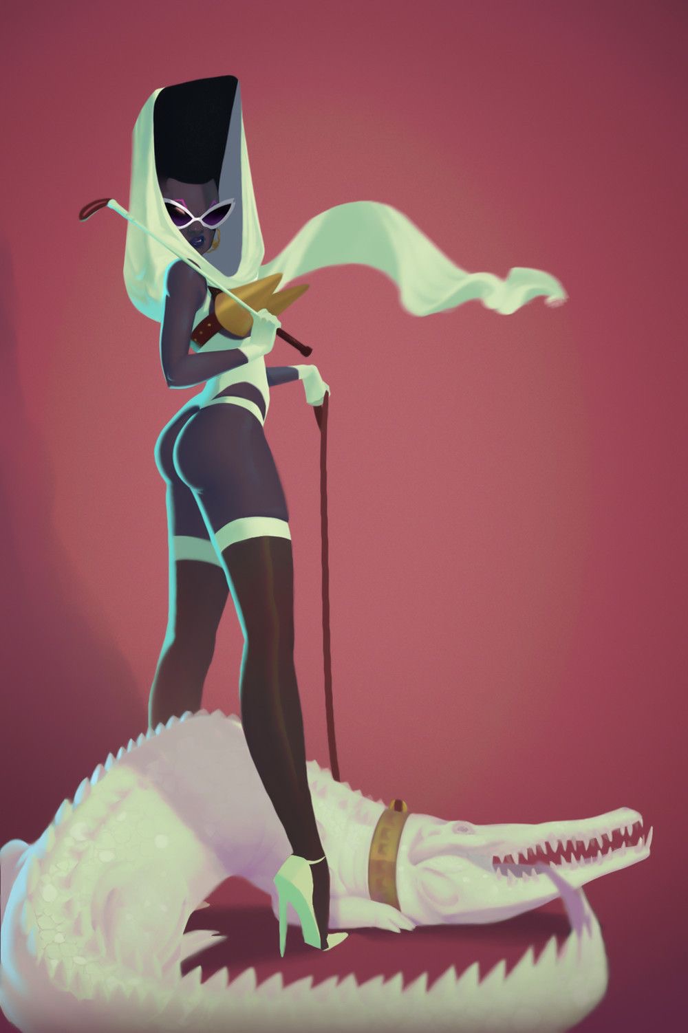 Crocodile pin’up