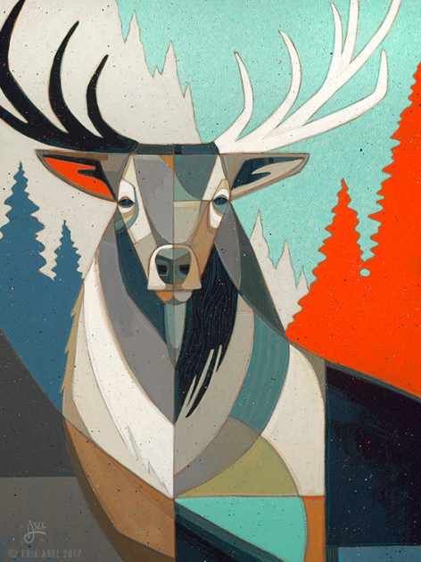 Le printemps vu par les cerfs
