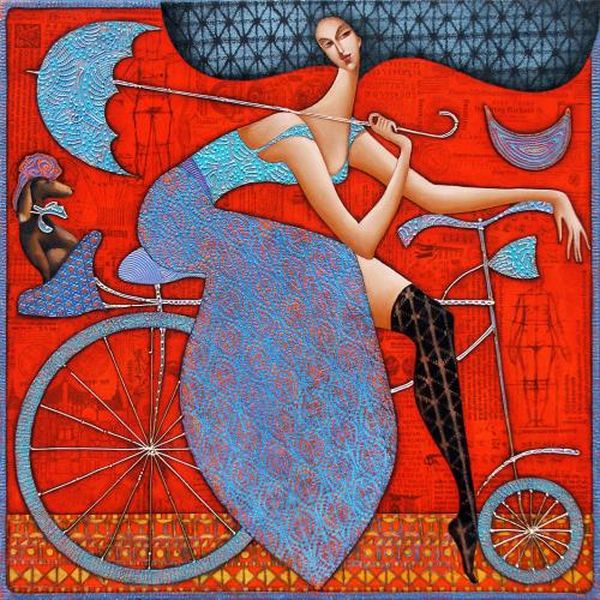 Celle-ci à vélo