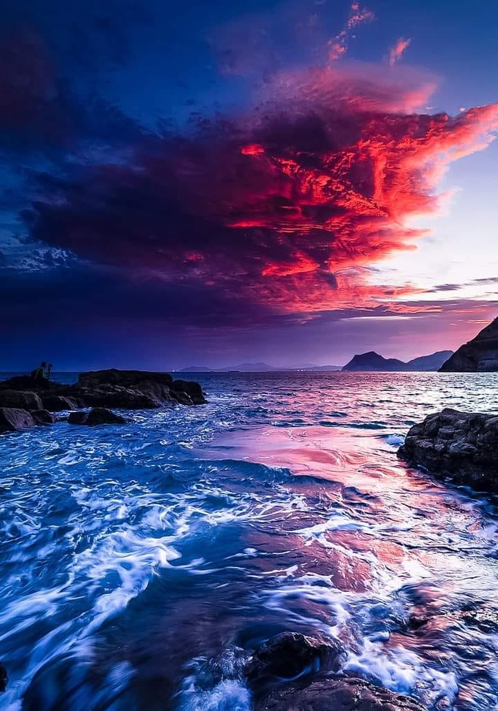 Tempête rose