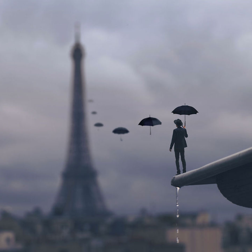 Sous une pluie inverse