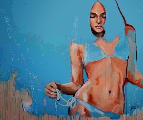 L’écho de la femme en bleu
