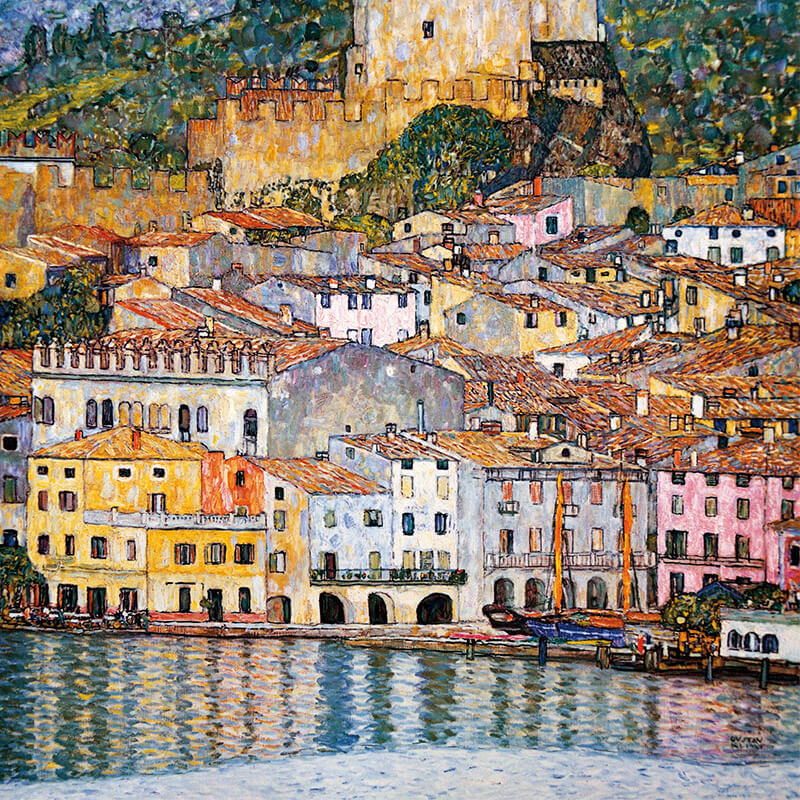 Mosaïques sur lac