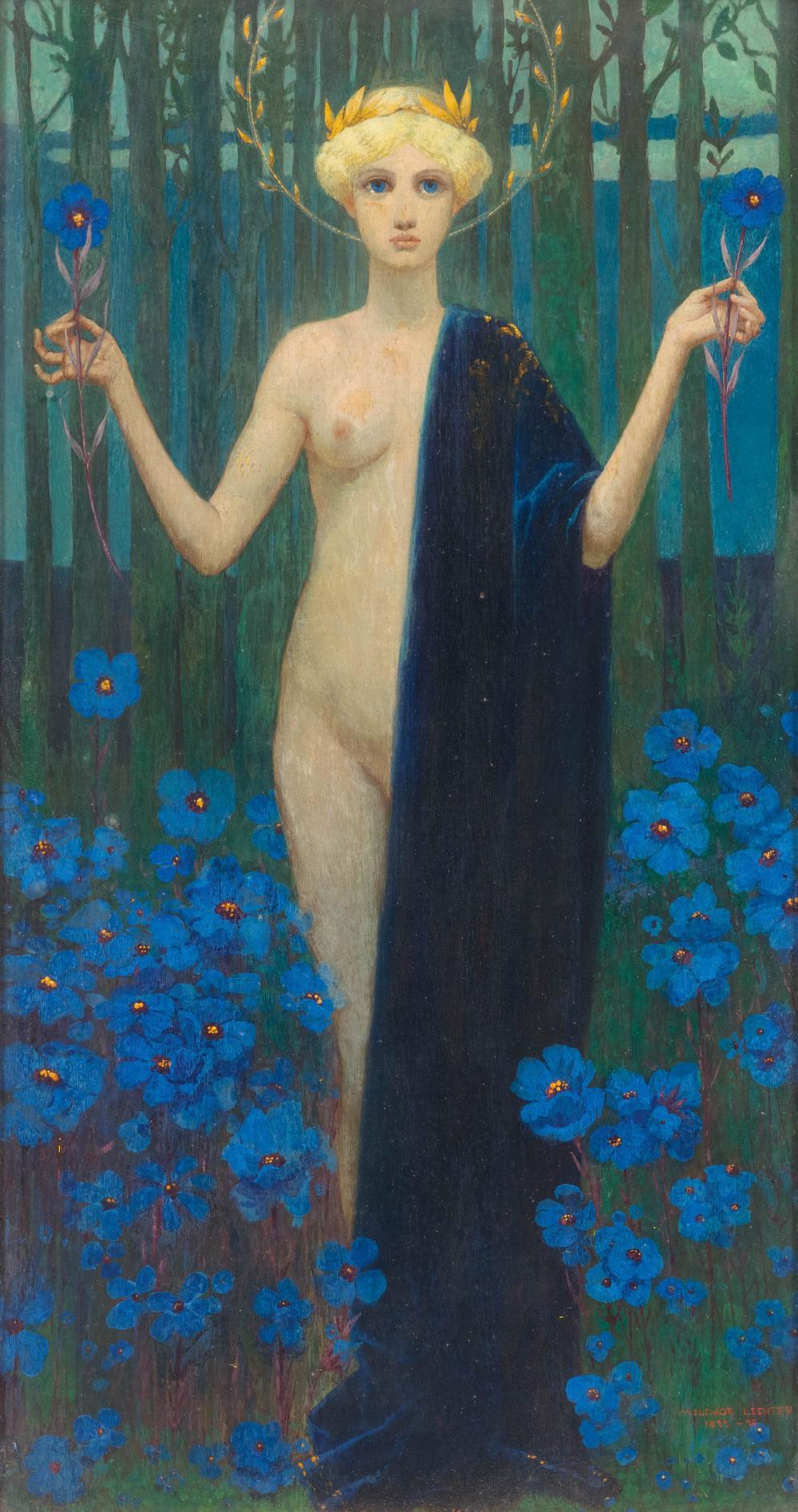 Fleurs bleues de solitude
