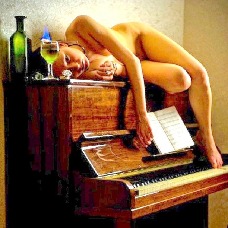 La pause de la pianiste
