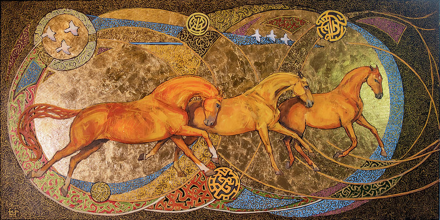 Carrousel pour trois chevaux - 2