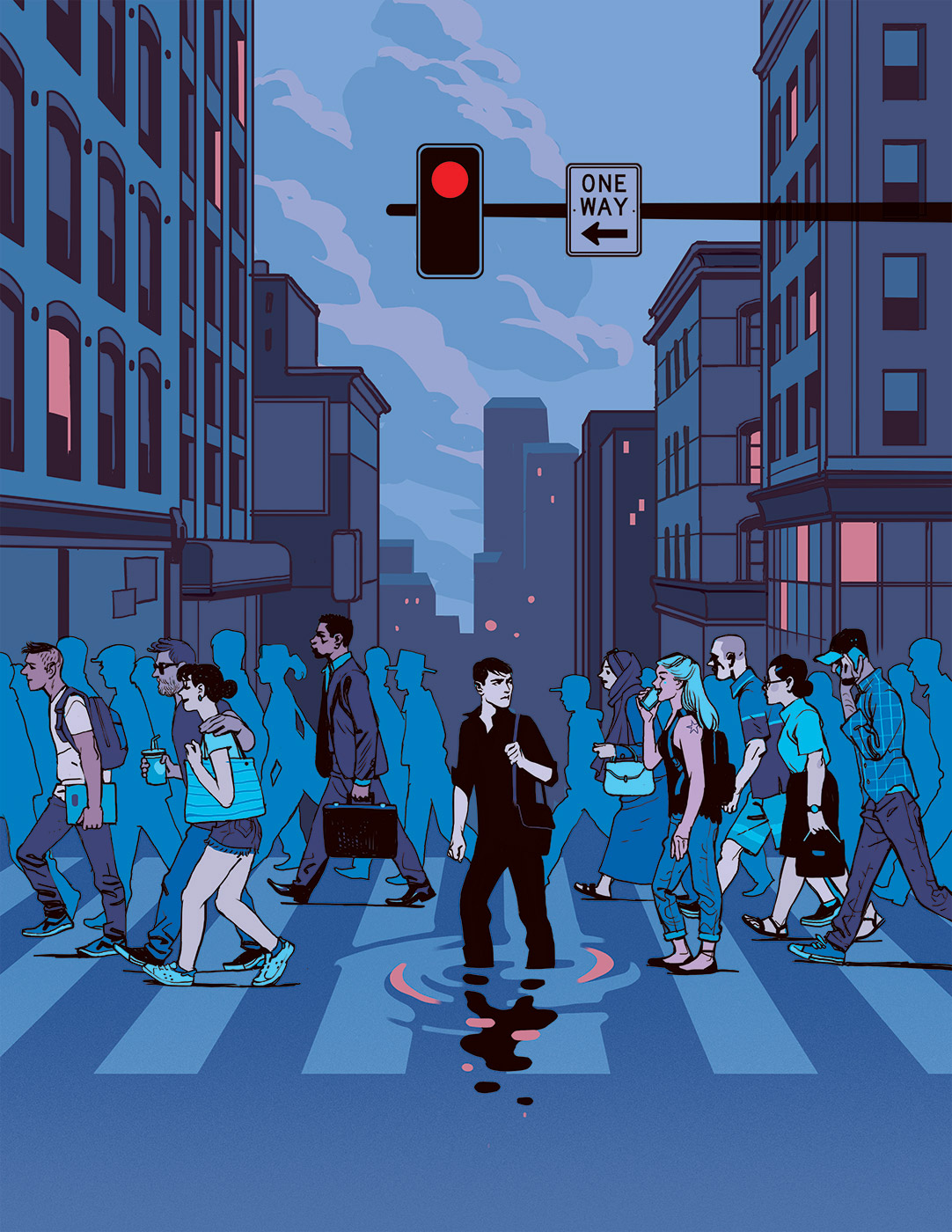 Les aventures de Manu : Manu traverse la rue