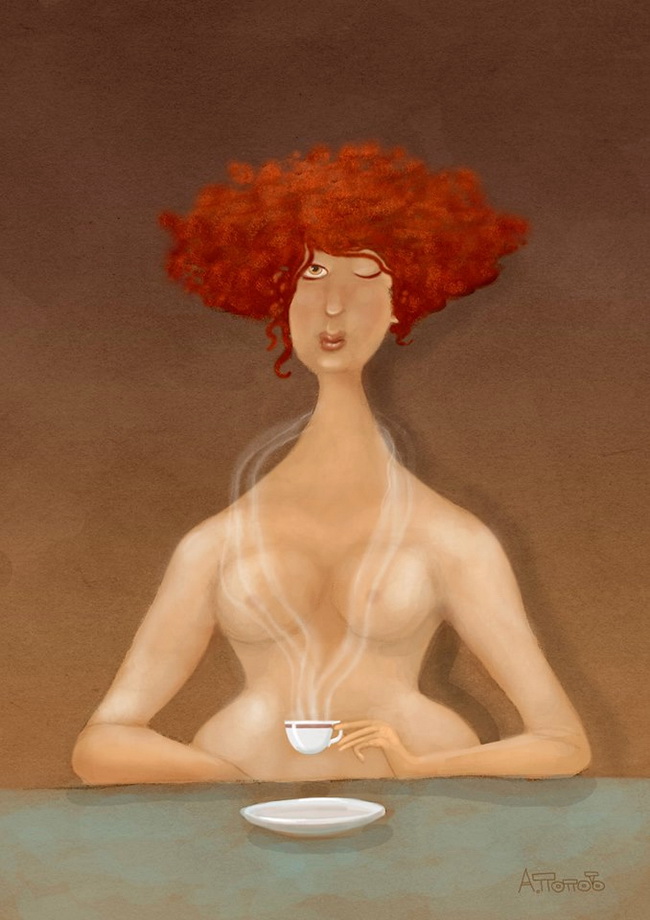 Le premier café du matin