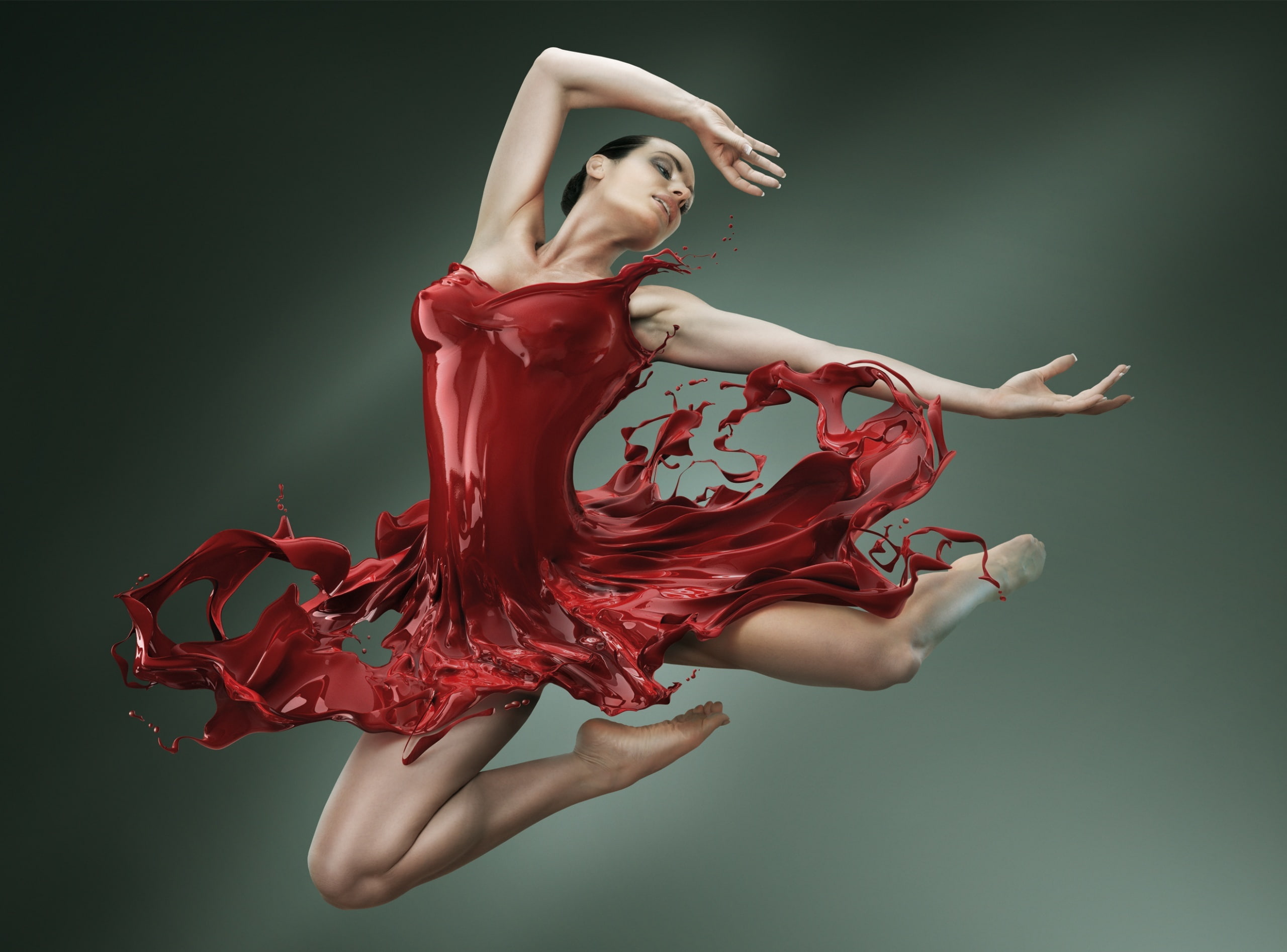 Ballerine en peinture