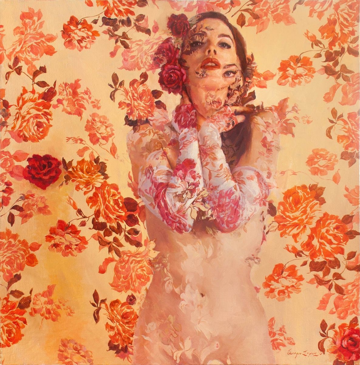 Femme à cueillir