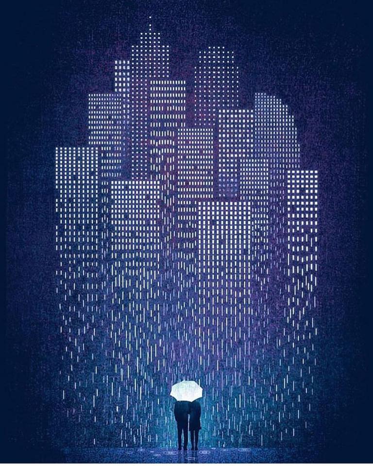 Pluie de lumière