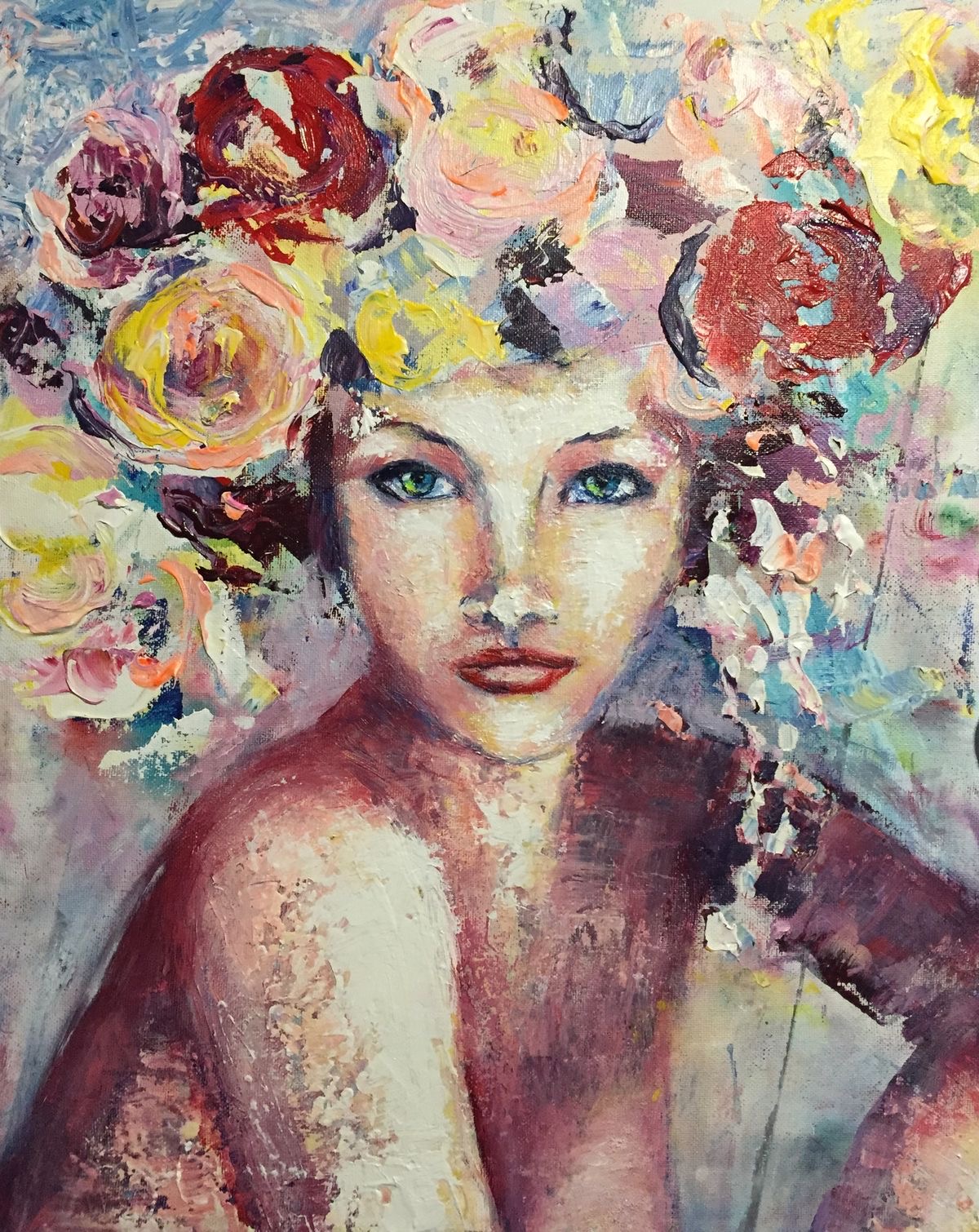 Avec des fleurs