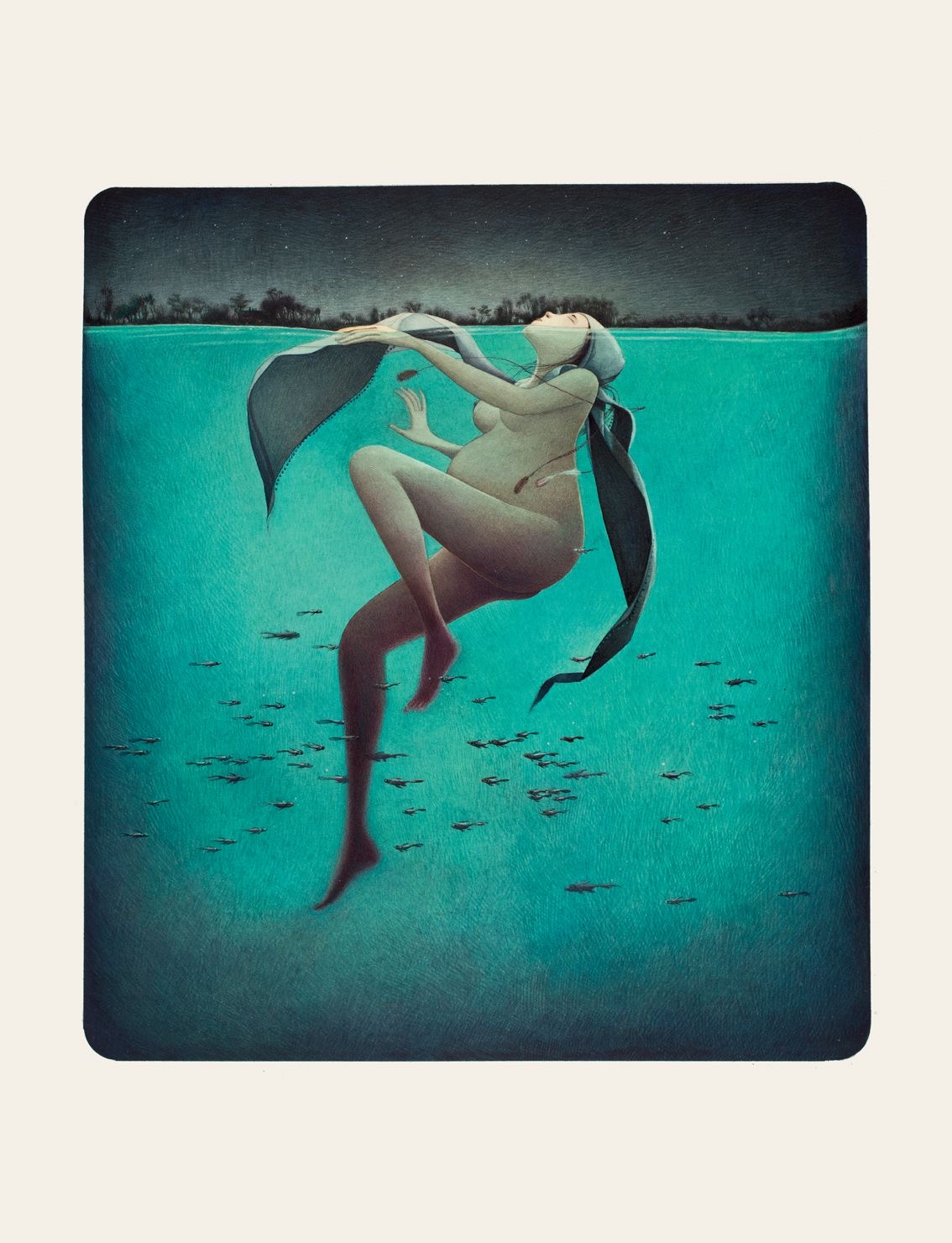 Au bain, Marie