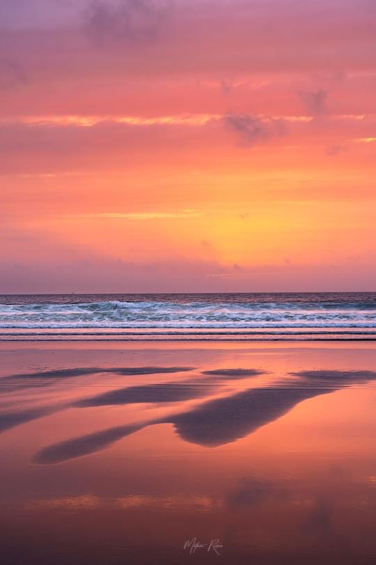 Coucher du soleil sur la mer d'Iroise