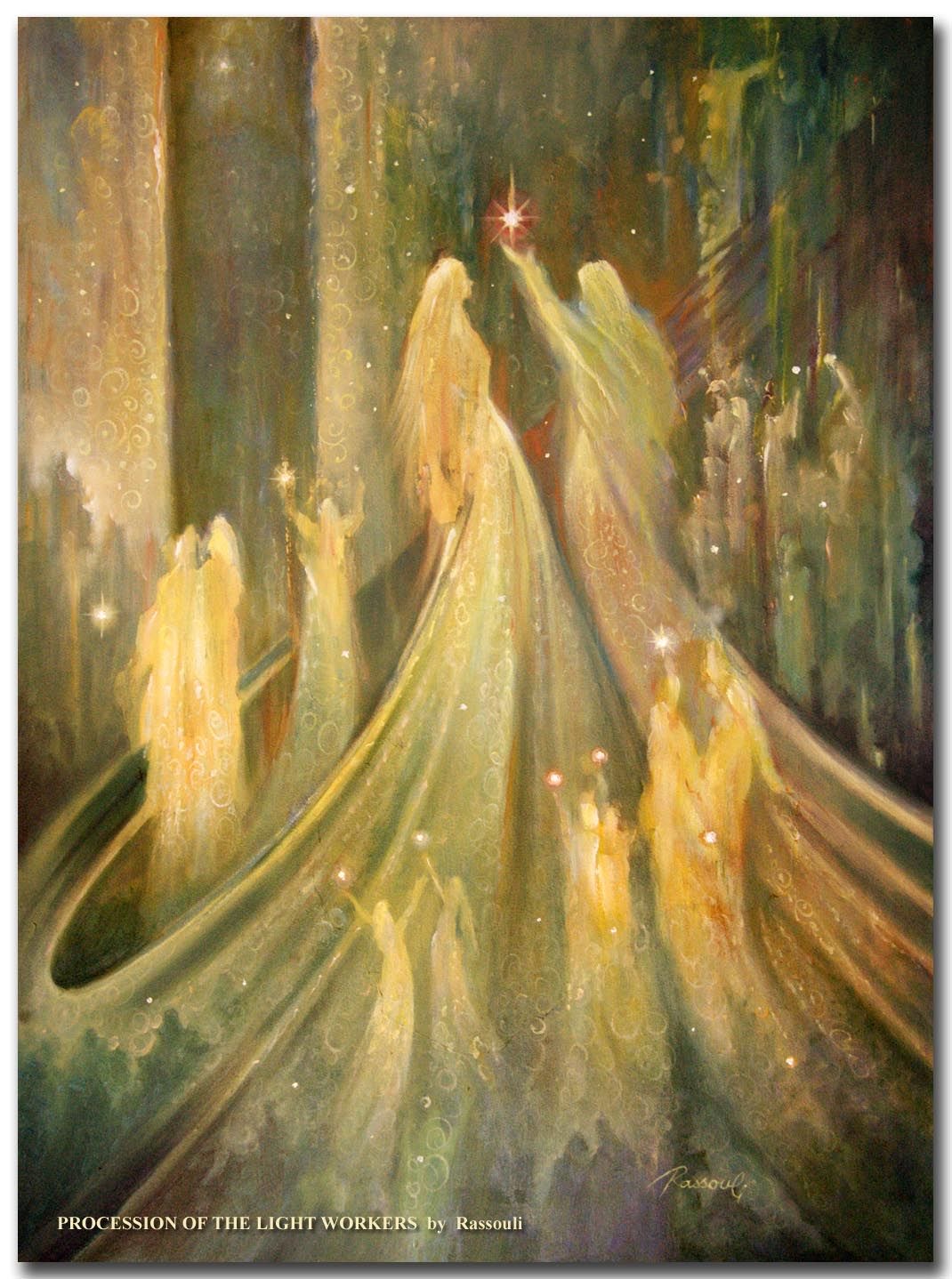 La procession des guerriers de lumière