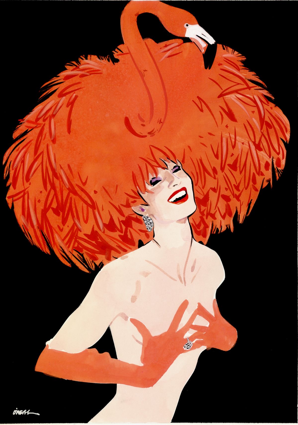 Flamingo hat