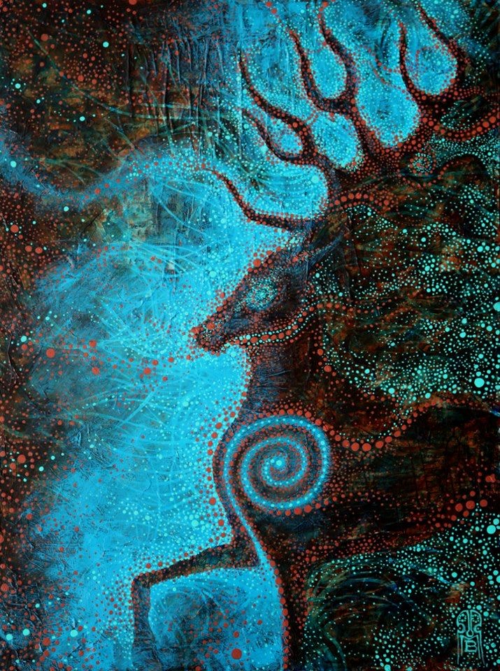 Cerf bleu