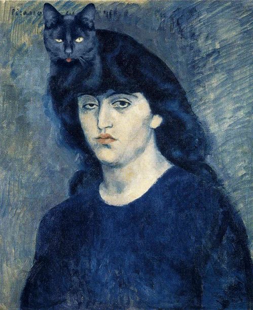 La femme au chat