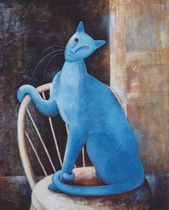 Le chat bleu