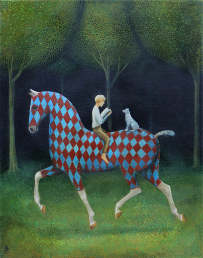Le cavalier à carreaux