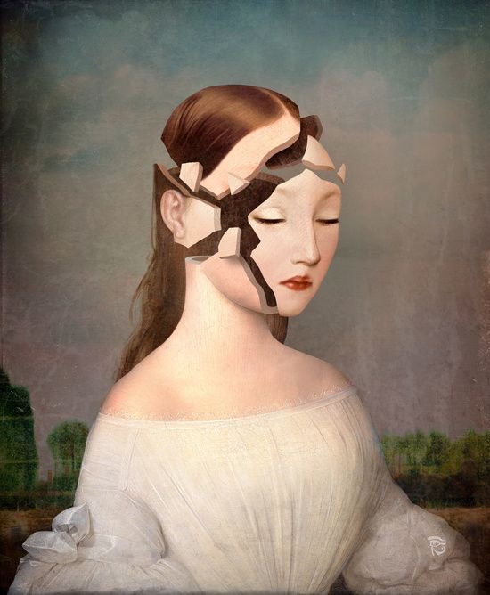 Le miroir se brisa