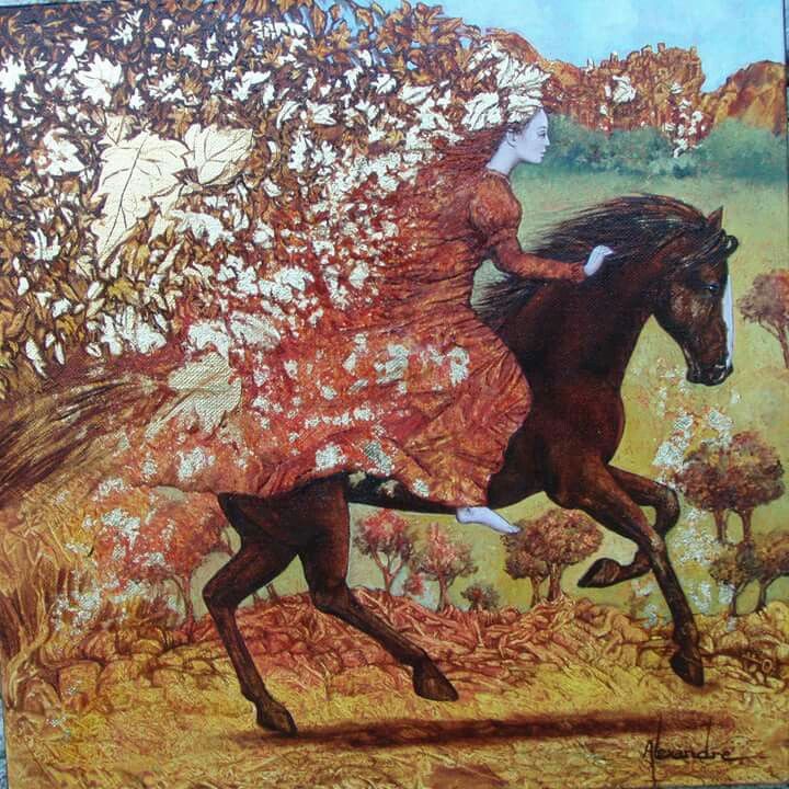 Perséphone à cheval