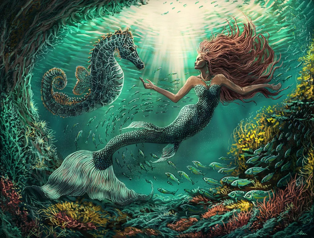 Un hippocampe pour la sirène