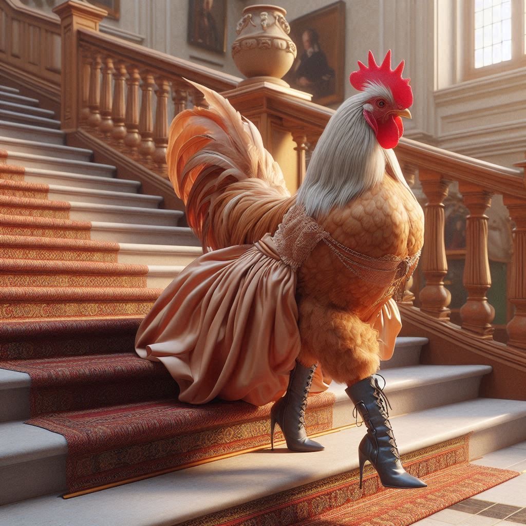 Cette poule était un coq !