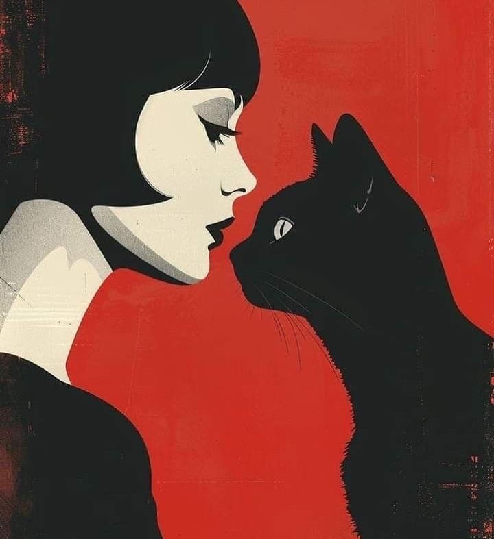 Ruby en rouge & Lino en noir