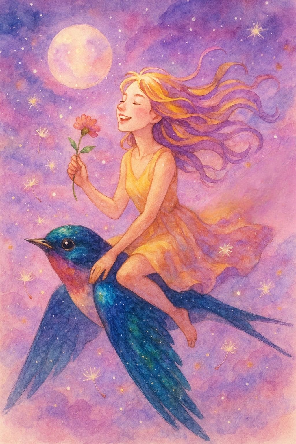 La messagère à la rose