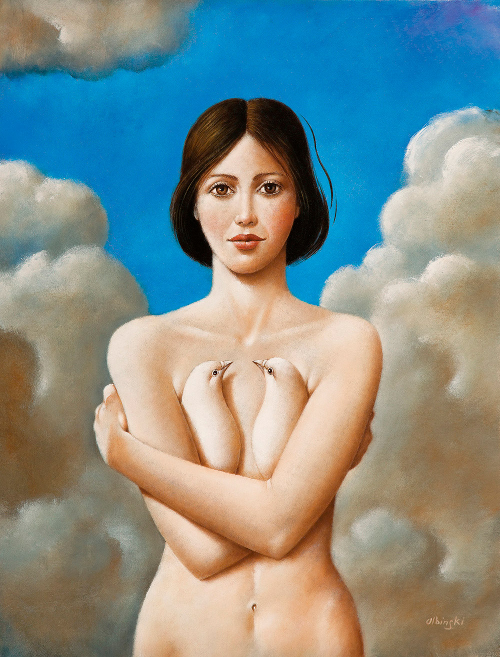 Les seins pigeonnants