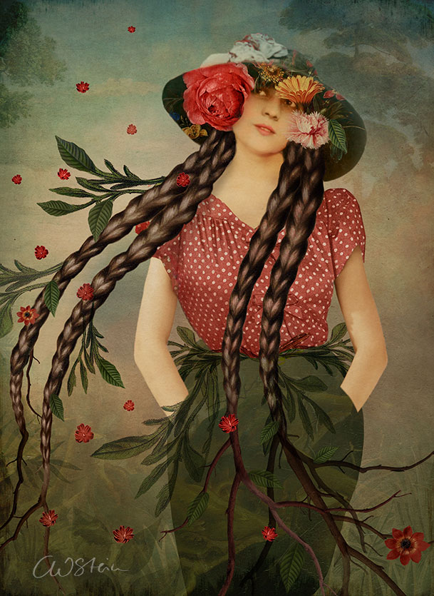 Femme en des tresses